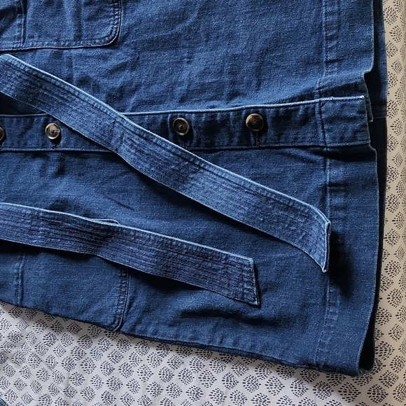 Loft Blue Jean Midi Skirt - Size 4 Petite - Picture 5 of 6